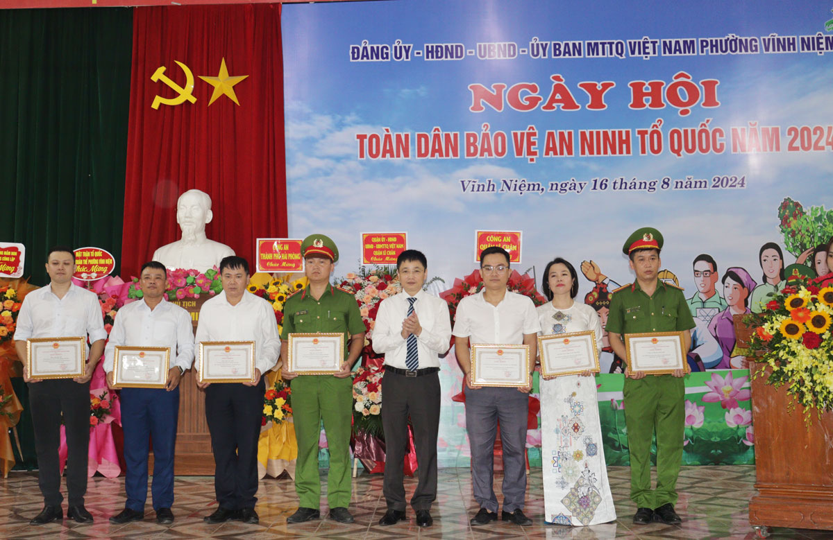 Quận Lê Chân: Tổ chức điểm “Ngày hội toàn dân bảo vệ an ninh Tổ quốc” năm 2024 tại phường Vĩnh Niệm